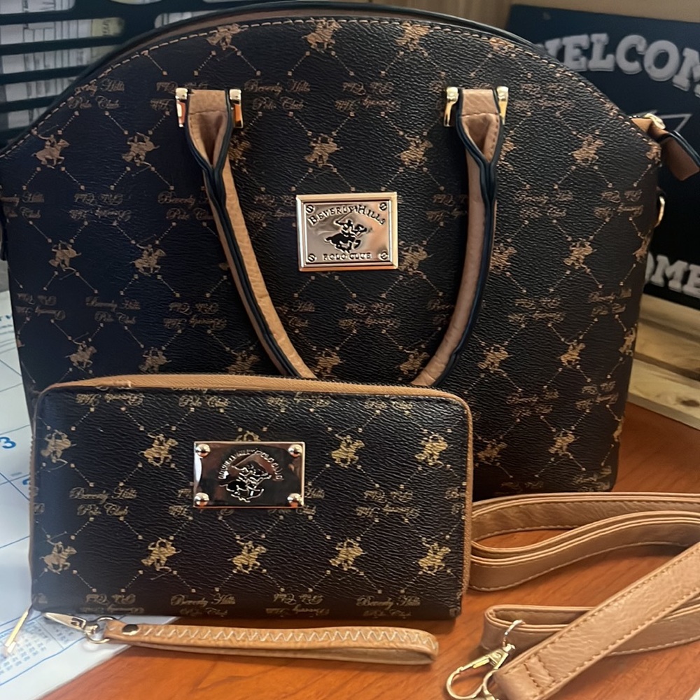 POLO CLUB PURSE AND MATCHING WALLET